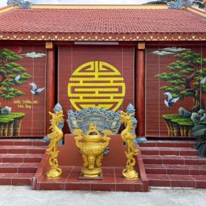 Mành tre nắng mưa có họa tiết 03