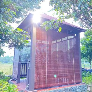Alternative view of Mành tre nắng mưa không họa tiết 04
