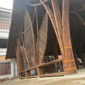 Alternative view of Nhà cong mái lá 04